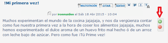 ¿Cómo aumentar la Reputación de un mensaje o tema más la del usuario? Cuando10